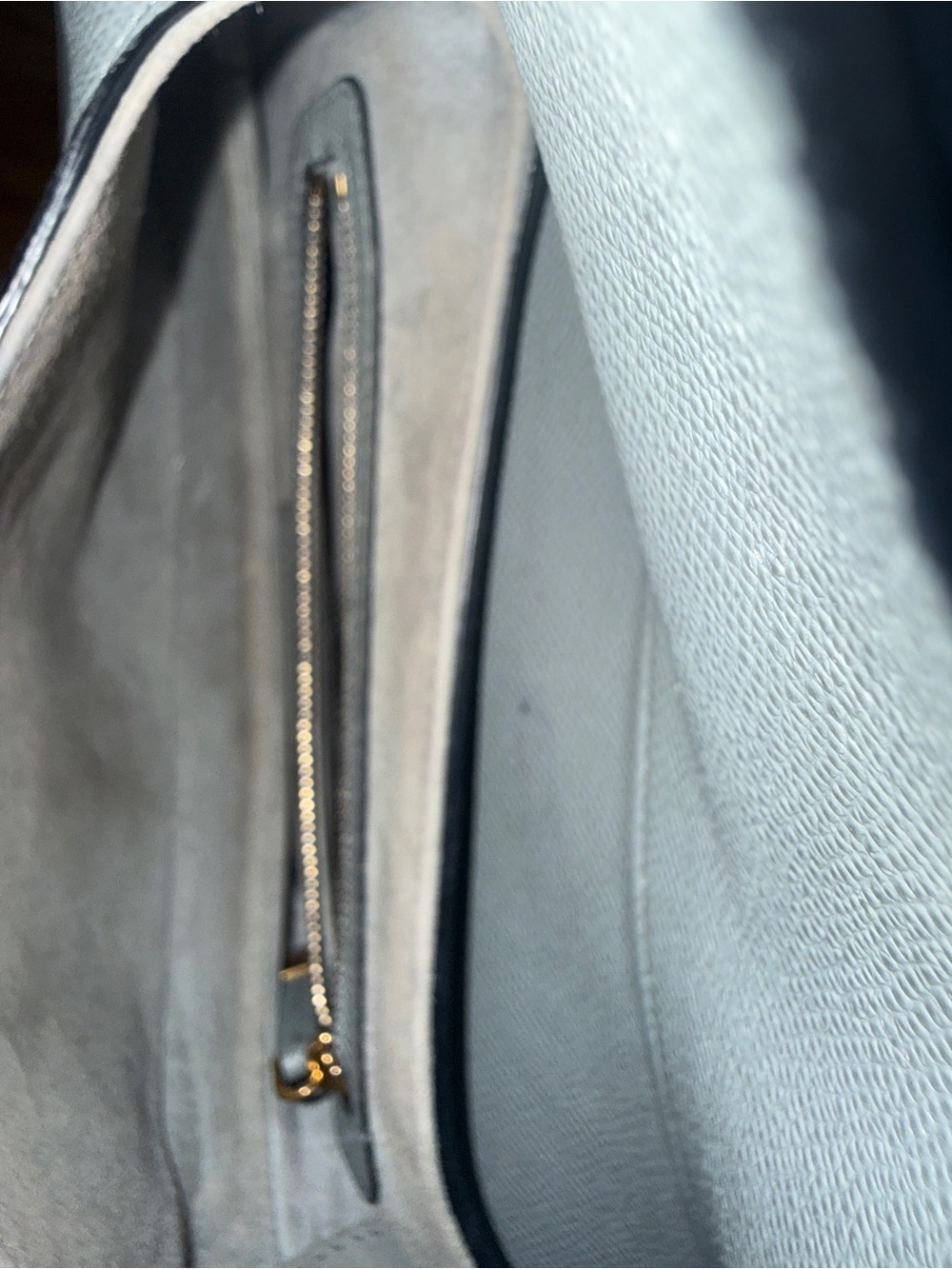 Gray Dior Saddle Shoulder Bag with Gold Hardware - Picture 4 of 5